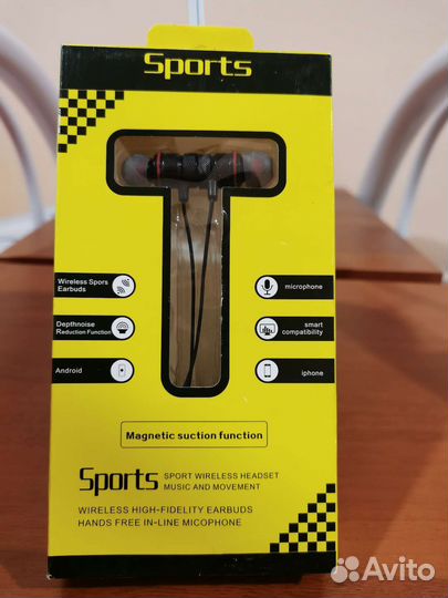 Блютуз наушники новый