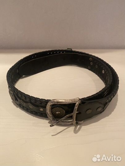 Мужской кожаный ремень ручной работы