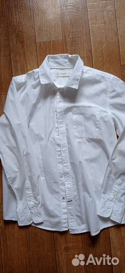 Рубашка белая для мальчика 152
