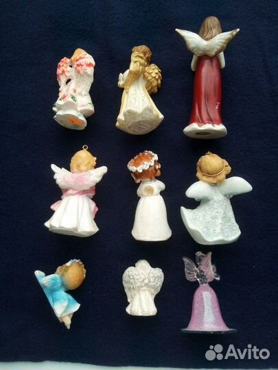 Коллекция ангелочков 9 шт, статуэтка