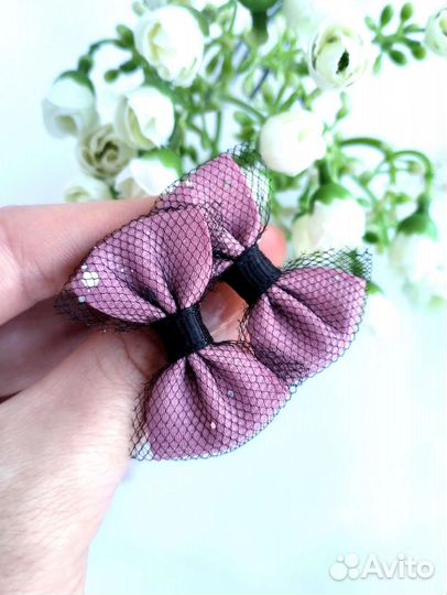 Мини бантики ручной работы