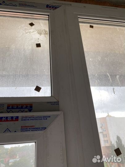 Окно и дверь балконная бу