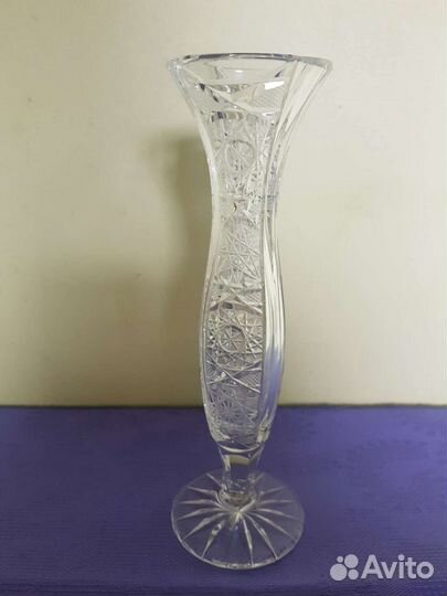 Ваза, пепельница. Хрусталь. Чехословакия. Винтаж