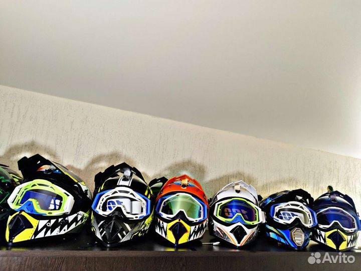 Мотошлем кроссовый новый
