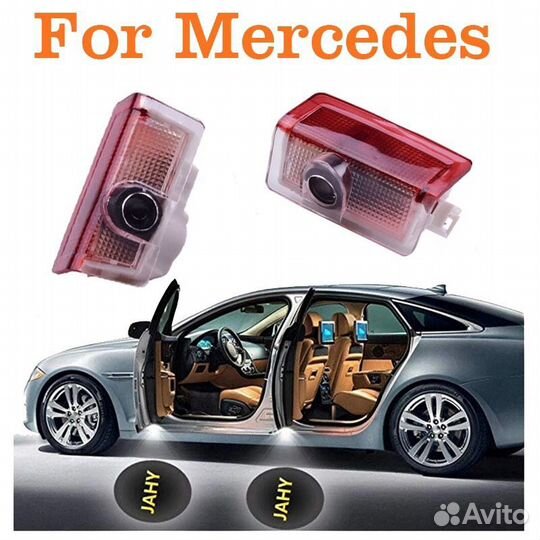 Новая 3Д подсветка с логотипом для Mercedes Benz