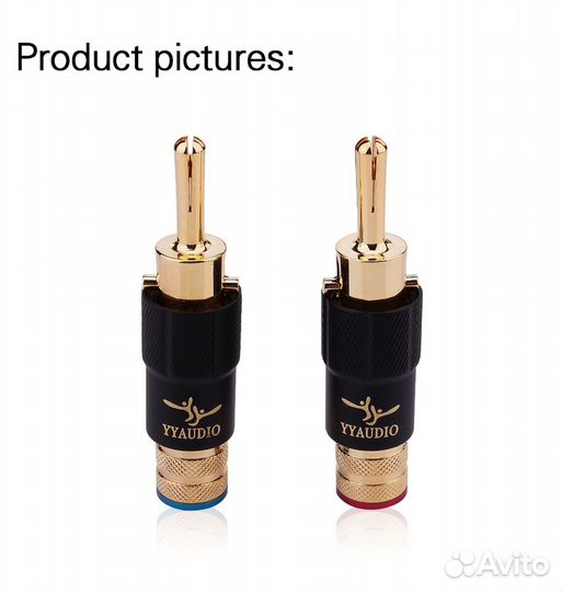 Акустический разъем банан цанговый