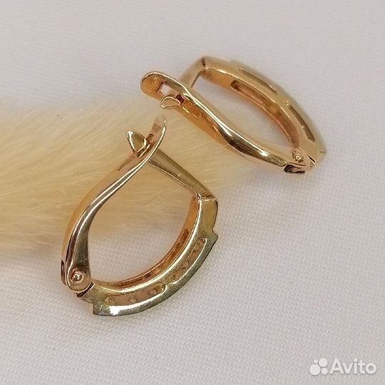 Серьги золото 585 пробы № 060445