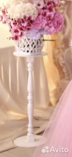 Стойки деревянные для цветов, декор, Подставка