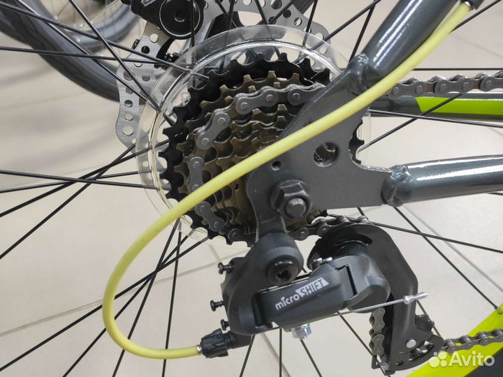 Велосипед 27,5 Stels Navigator 700 MD серый/желтый