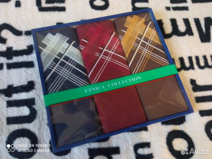 Набор мужских носовых платков подарочный