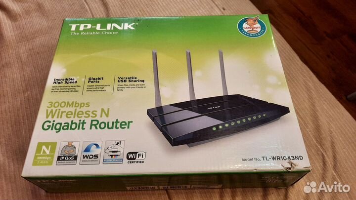 Wi-Fi роутер TP-link TL-WR1043ND черный