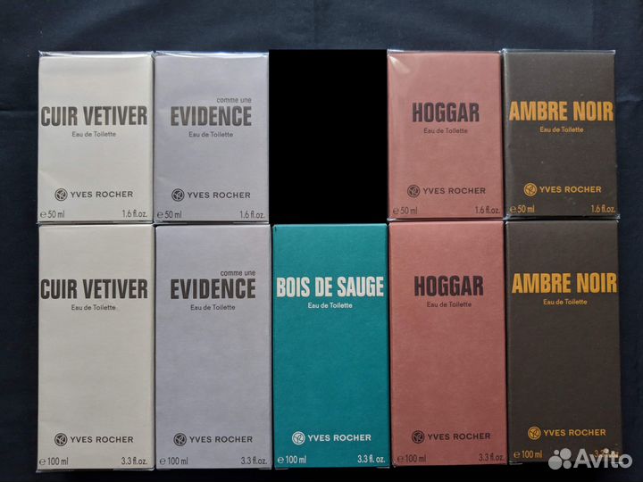 Туалетная вода Yves Rocher для мужчин 50-100 мл