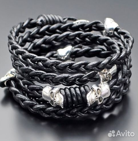 Браслет кожаный