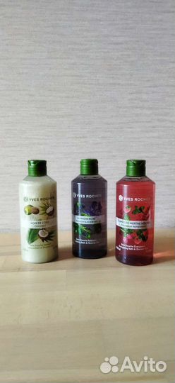 Гели для душа Ив Роше новые кокос малина ежевика