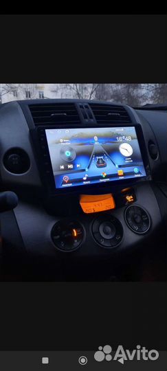 Рамка для андроид магнитолы 9 дюймов Toyota RAV4