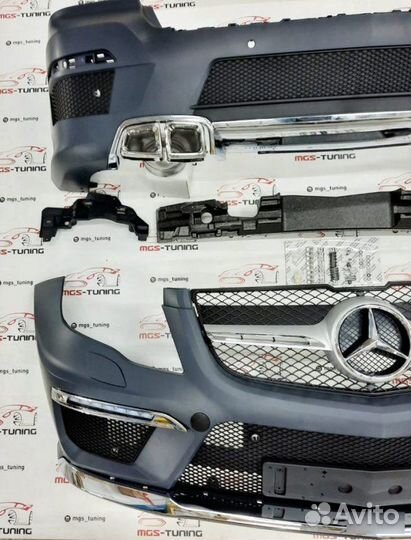 Обвес с решеткой на Mercedes GLK Class X204 63 AMG