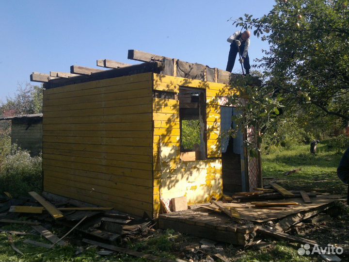 Спил деревьев,уборка участков,демонтаж