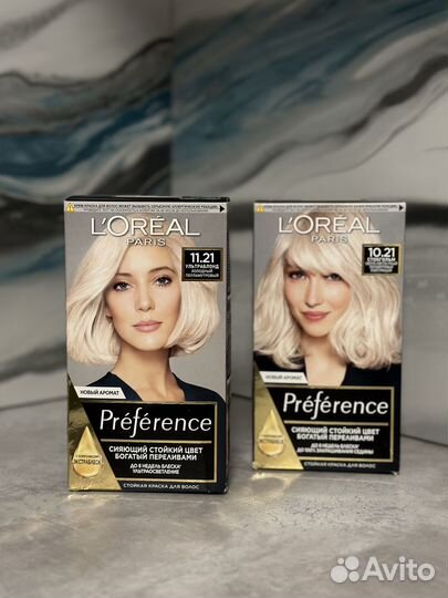 Краска для волос L’Oréal Preference 11.21 и 10.21