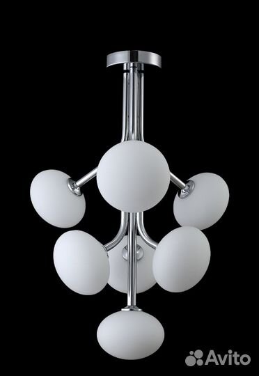 Люстра на штанге Crystal Lux alicia SP7 chrome/whi