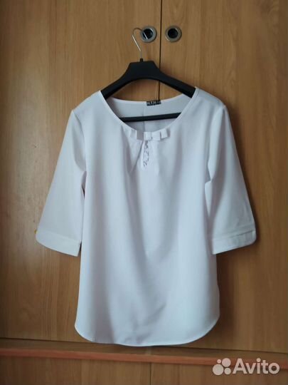 Блузка белая школьная рост 152-158