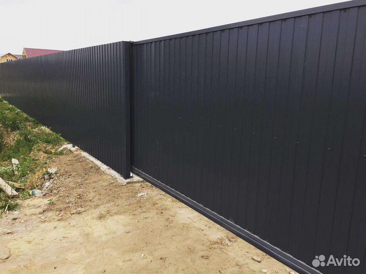 Заборы, откатные ворота, автоматика, навесы