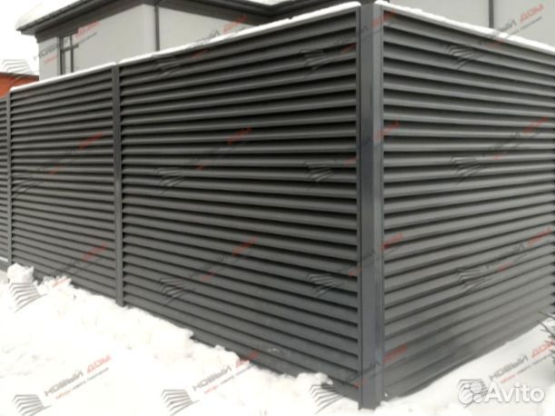 Забор жалюзи из металла