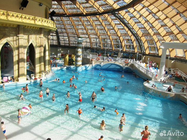 Сертификат на двоих в аквапарк карибия на 5 часов