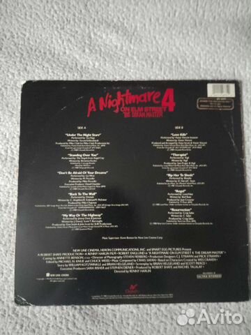 A Nightmare On Elm Street 4 LP Soundtrack