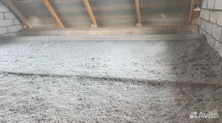 Утеплитель премиум качества Eco Fiber эковата Серы