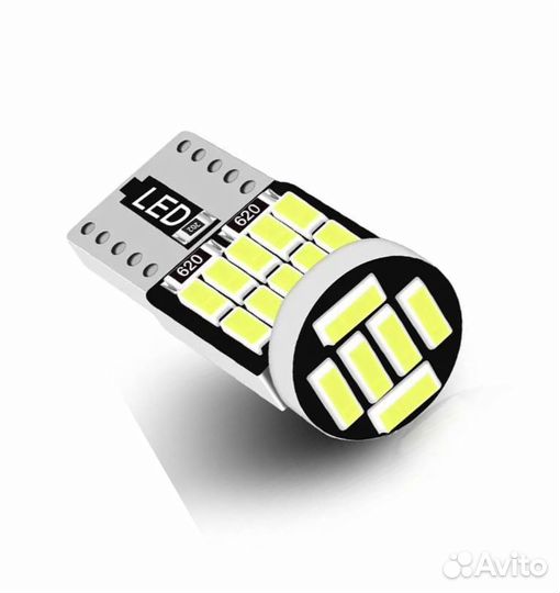 Лампы P21W BA15s, 12в COB, W5W, T10 LED 2 шт