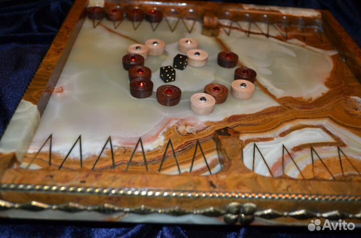 Нарды из камня ручной работы