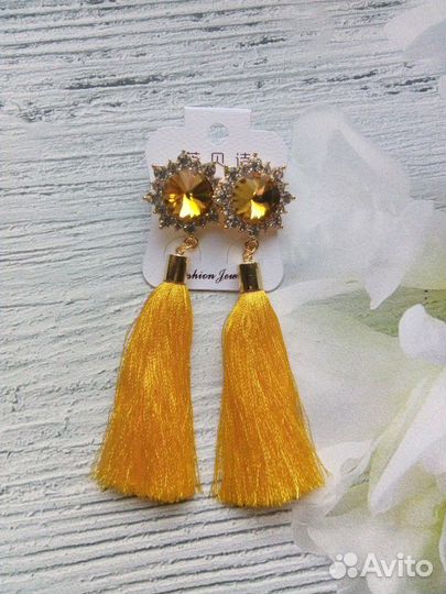 Серьги-кисти
