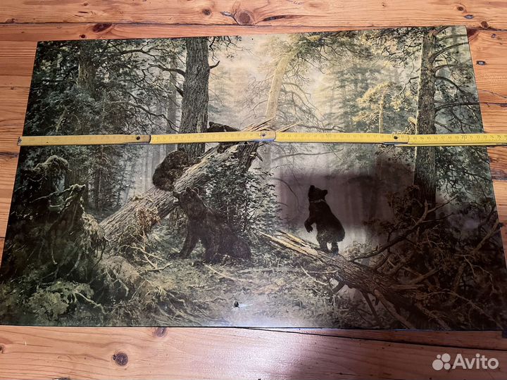 Картина Лаковая 74х48 см Старинная