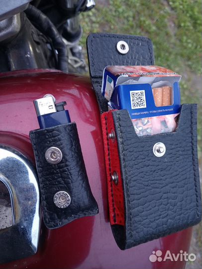 Портсигар кожаный