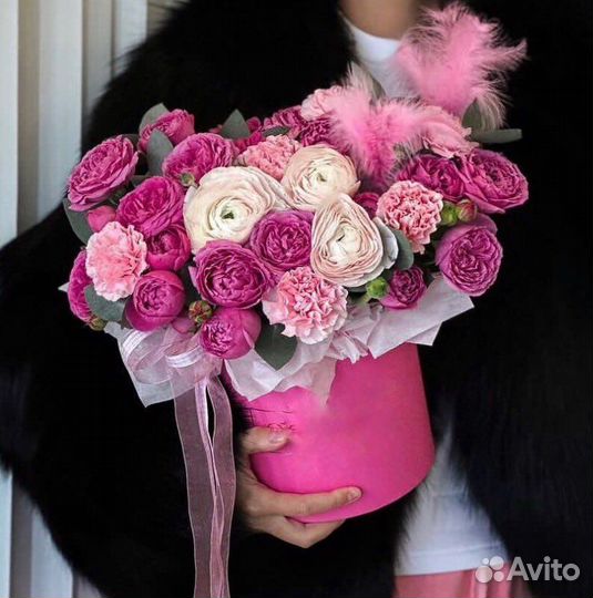 Коробочки с цветами