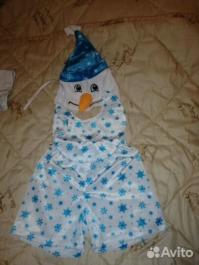 Костюм снеговика для мальчика 116-122