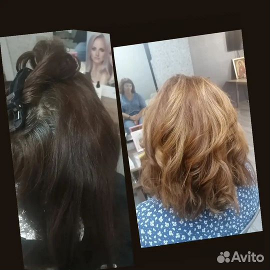 Мелирование волос на дому, окрашивание, стрижки