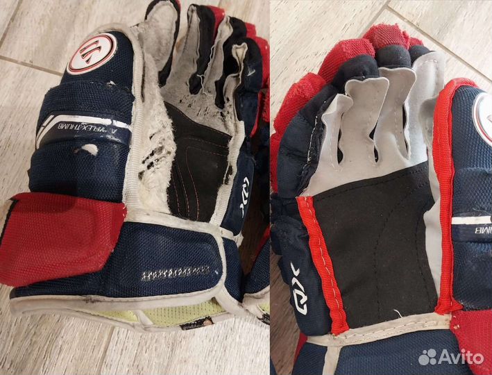 Замена ладошек на хоккейных перчатках (крагах)