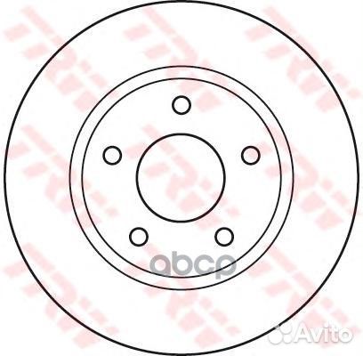 Диск тормозной mitsubishi lancer 08/dodge cali