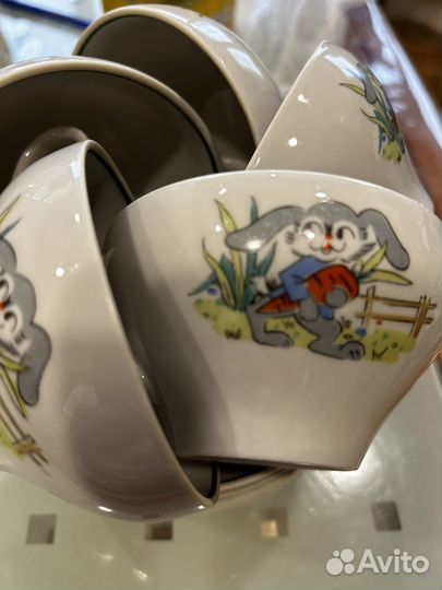 Чайные чашки СССР Дулево