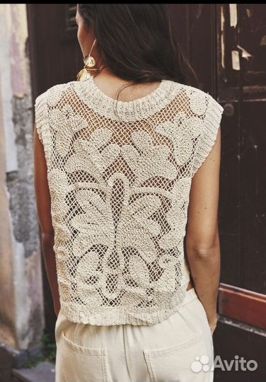 Вязаный топ Zara