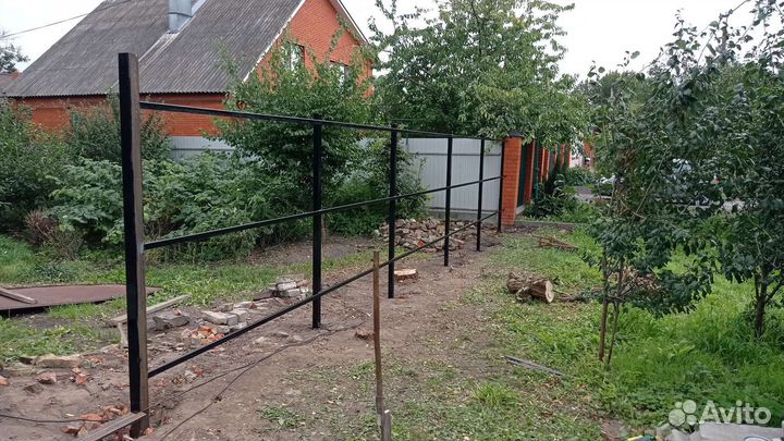 Установка заборов,навесов