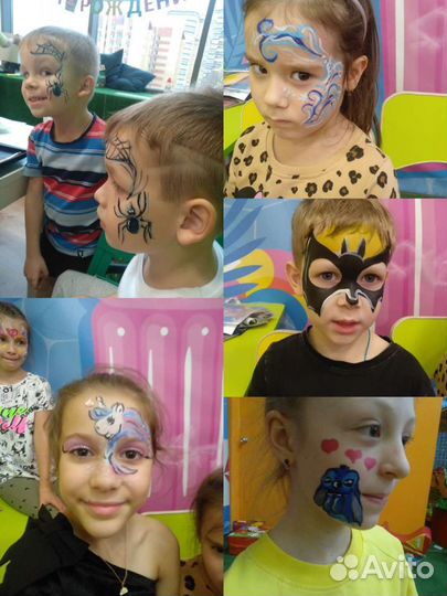 Аквагрим и блеск-тату