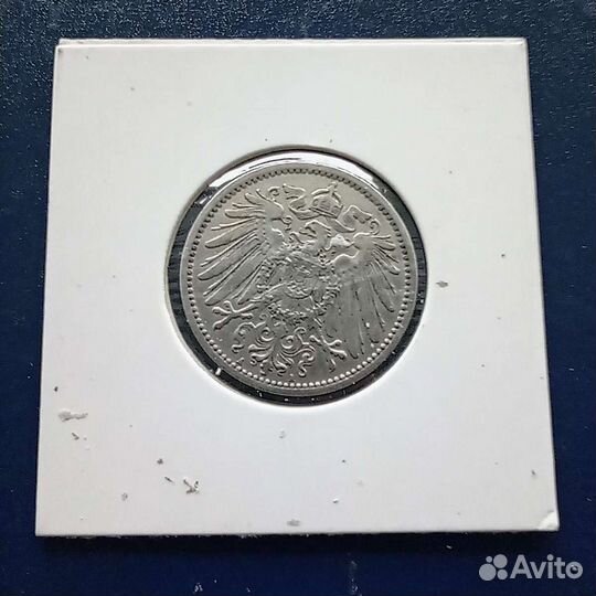 1 марка 1908 года А, Германия, серебро