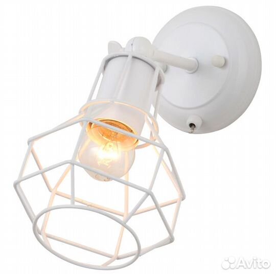 Спот escada Flex 1х60Вт E27 металл белый