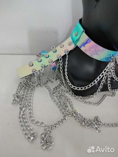 Эполеты с цепями на плечи Голографические