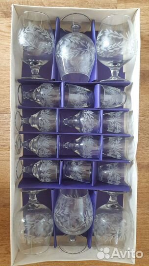 Подарочный набор фужеров, рюмок, стопок