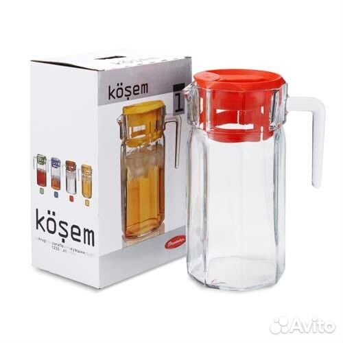 Графин 1235мл Кошем с кр. 43414