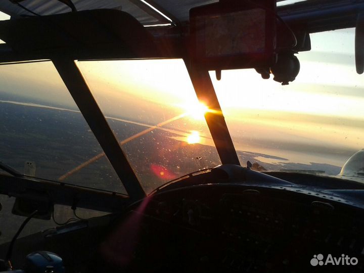Полёт на самолёте над Рыбинском