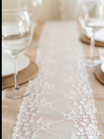 Дорожка на стол джутовая